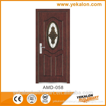 Yekalon AMD-058 melamine finish Armored security china steel door low prices
